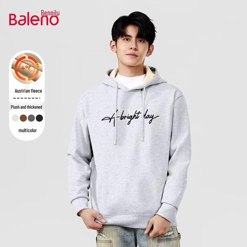 Baleno Men's Thick Warm Hooded Fleece Sweatshirt