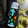 1PC Colorful Mushroom Fantasy Cartoon Print 750ml Color Plastic Sports Water Bottle Leakproof Flip Straw Lid Suitable for Sports Office Home Use
