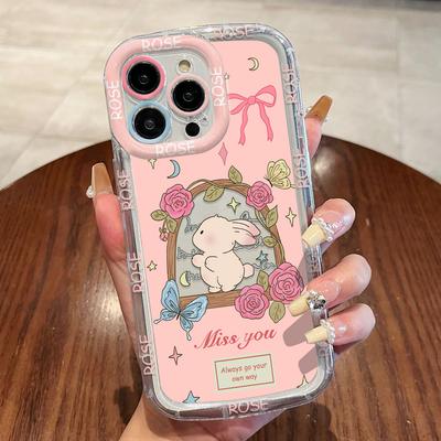 Mobile Phone Cases for iPhone 11 13 XR 15 Pro Max 12 14 Pro Max Case iPhone 16 7 Plus 8 Plus XS Max Cartoon Pattern Anti-drop Protection Shockproof