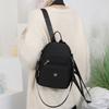 Women's Solid Color Backpack Lightweight Student Schoolbag Multifunctional Crossbody Shoulder Handbag