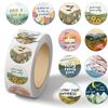 Cartoon Festival Gift Stickers - 500/Roll for Journals and Sealing