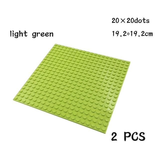 Non-Toxic 24X24 20X20 Dots Classic 2Pcs Base Plates Blocks Small Size Diy Bricks Baseplates Abs Plastic Assembly Plate Blocks For Children
