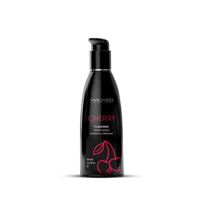 Wicked Sensual Care-Restez calme et cerise! Le lubrifiant personnel aqua-aqua baiser, léchant et délicieux, méchant, a ajoute des sa