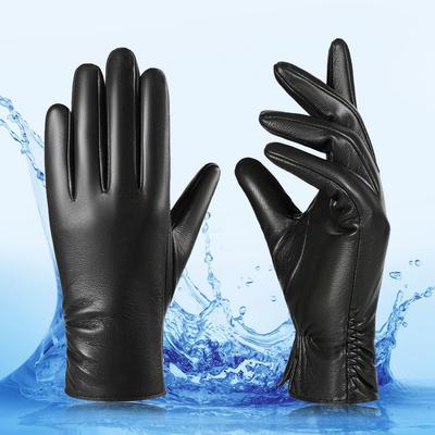 Windproof Women's Gloves Fleece Lined Winter Warm Gloves Fashion Five Finger Gloves  Cold Weather
