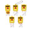 Bushiroad Creative Push x Kompletter Satz von 5 Typen Kapsel-Button-kun (Gachapon Spielzeug)