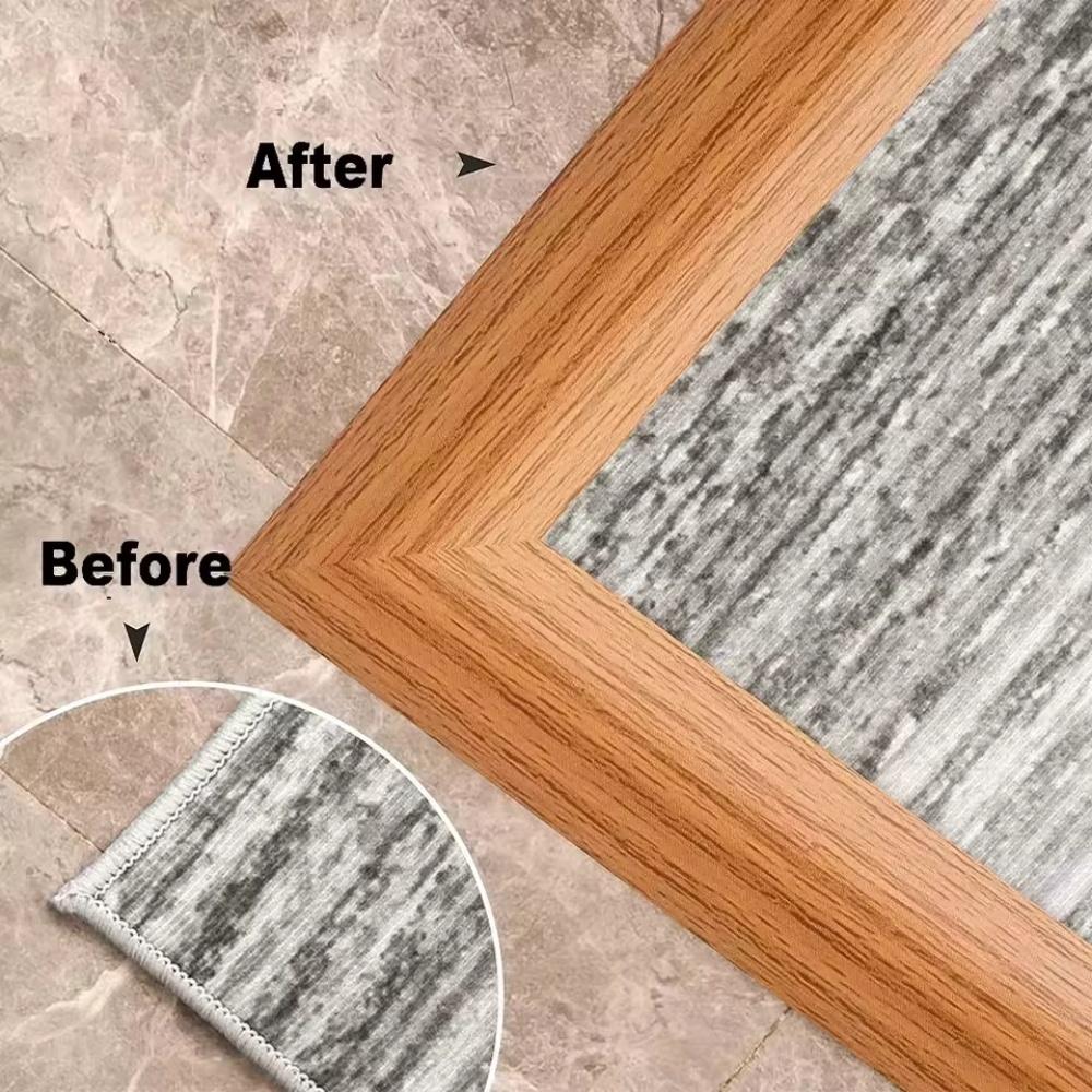 1pc 118.11inX1.18in Floor Transition Strip SelfAdhesive Flat Laminate Floor Cover Strip Wide Transition Edge Strip PVC