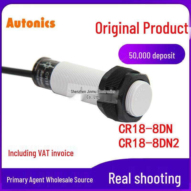 Autonics CR18-8DN M18 Capacitive Proximity Switch, 3-Wire, 24V