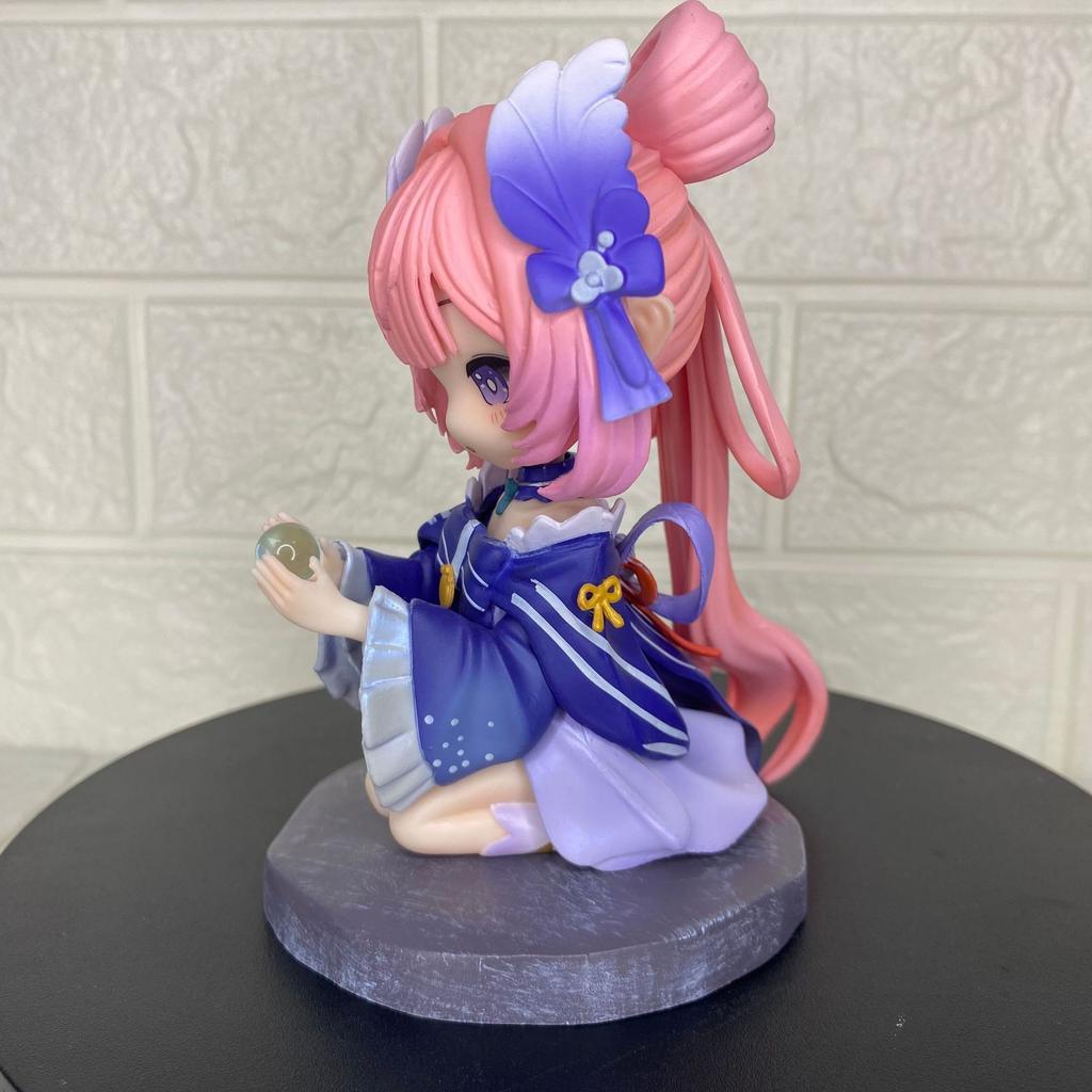 Genshin Impact Peripheral Vehicle Decoration Q Version - Shangonomiya Kokomi anime Sitting Beauty Girl Animation Scale Ratio Model Manual