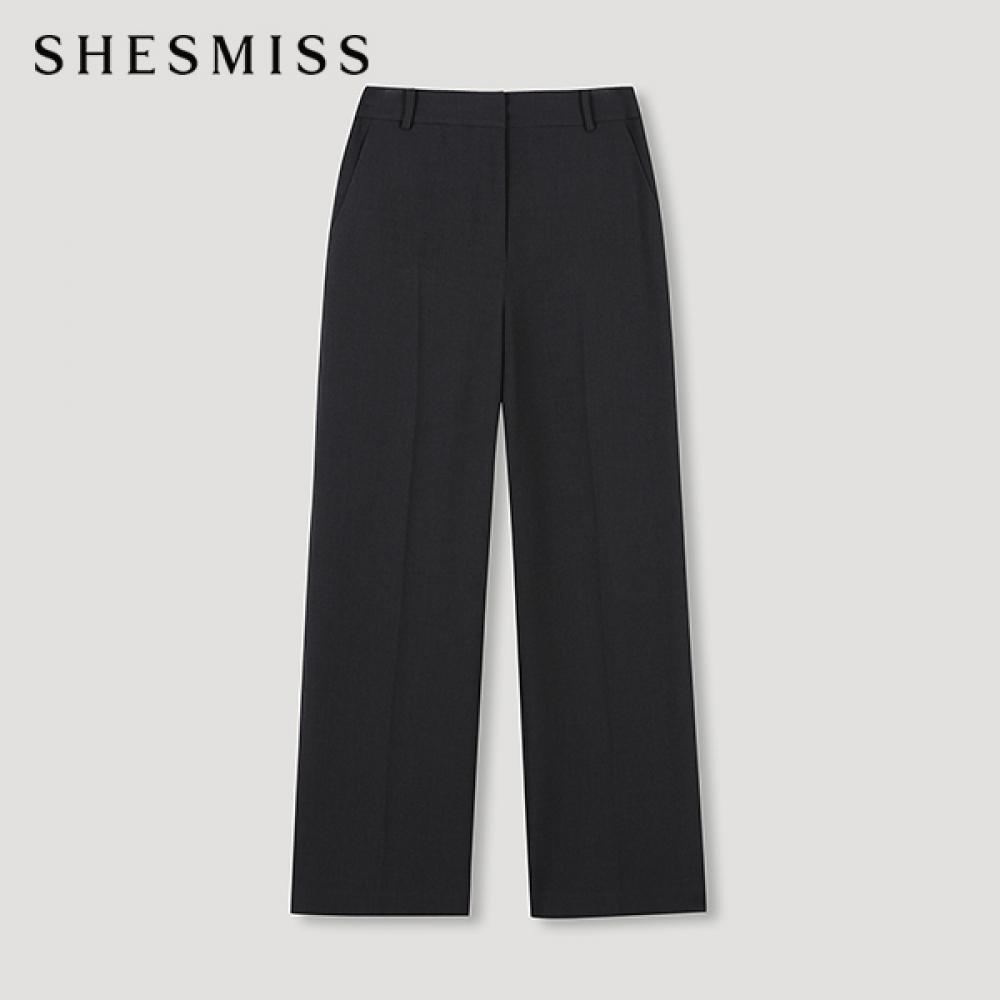 

She S miss Stretch Wide Slacks SwSSln41020 Dg dark gray/77