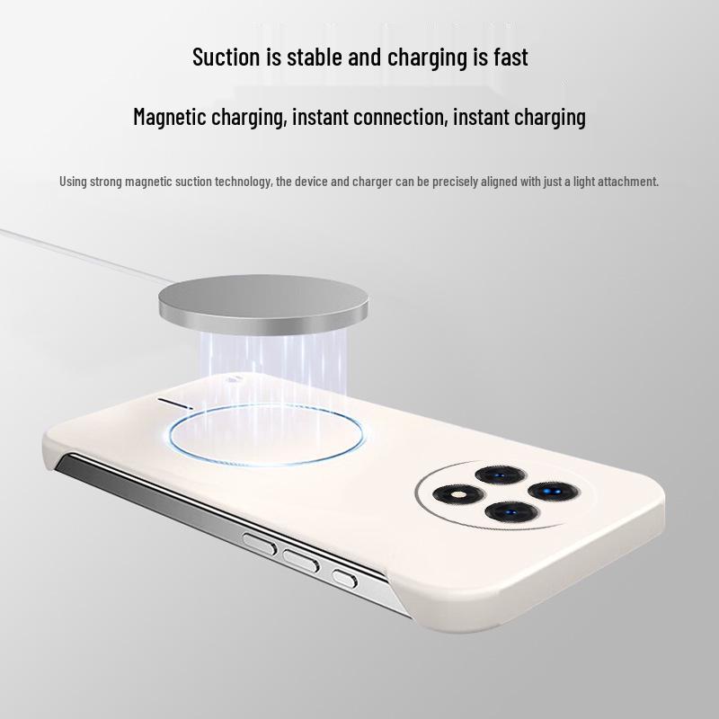 Compatible with OnePlus Ace 5, this skin-feel, magnetic, matte, drop-proof, solid color, anti-fingerprint protective case offers seamless protection.