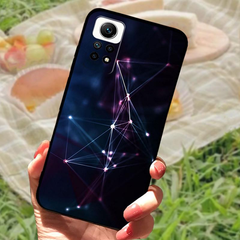 For Redmi Note 12 Pro 4G Case Silicone Soft Marble Black Bumper Funda Coque For Xiaomi Redmi Note 12 Pro Protective Phone Cover