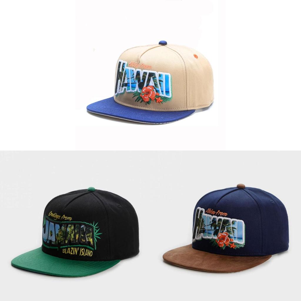 Greetings From Hawaii Cotton Baseball Cap With Wide Brim For Sun Protection And Casual Wear