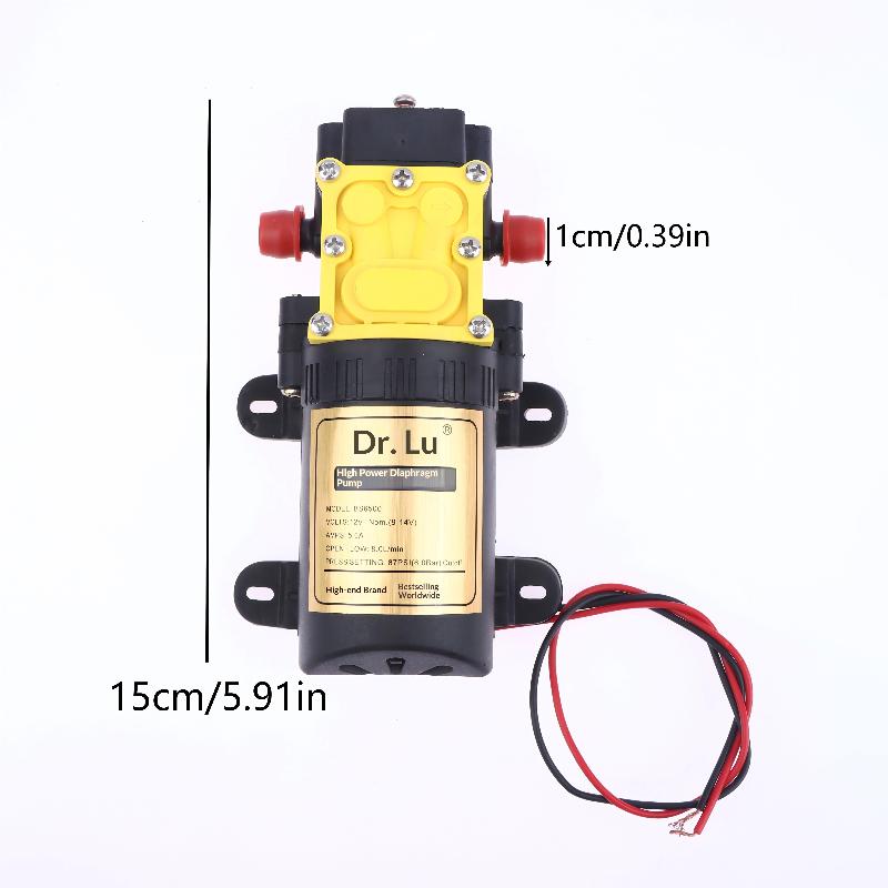 BS6500 8.0L/Min 12V Agricultural Electric Water Pump Self-priming Diaphragm Pump Spraying Pump Pesticide Water Pump