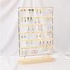 Jewelry Display Stand Durable Earring Organizer with 120 Holes Earrings Rack