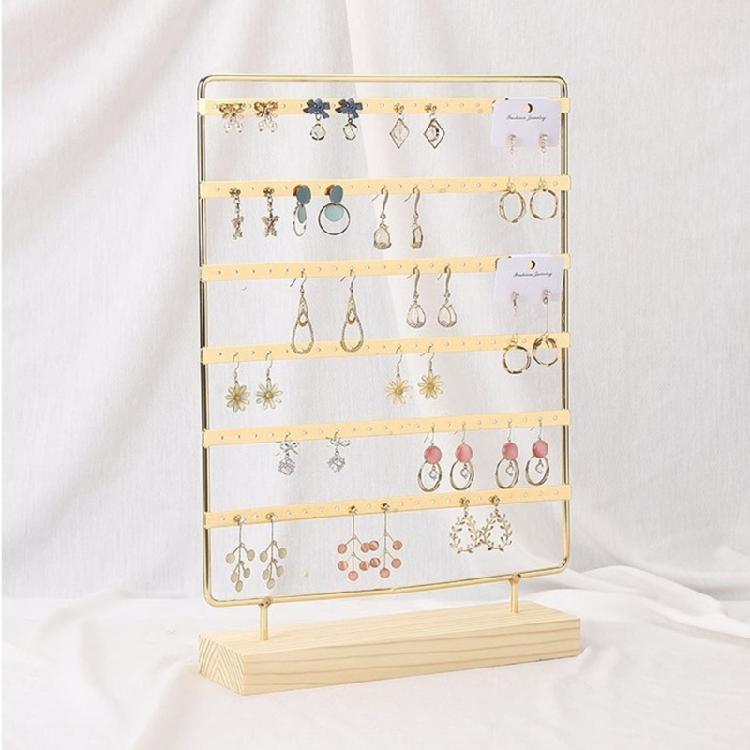 Jewelry Display Stand Durable Earring Organizer with 120 Holes Earrings Rack