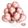 Latex Balloons, 100 Balloons Per Pack, 12-inch Round Helium Balloons, Brightly Colored, Suitable For Birthday And Party Decorations.(Sending Ribbons)