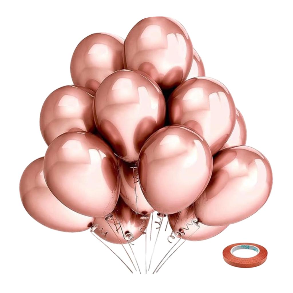 Latex Balloons, 100 Balloons Per Pack, 12-inch Round Helium Balloons, Brightly Colored, Suitable For Birthday And Party Decorations.(Sending Ribbons)