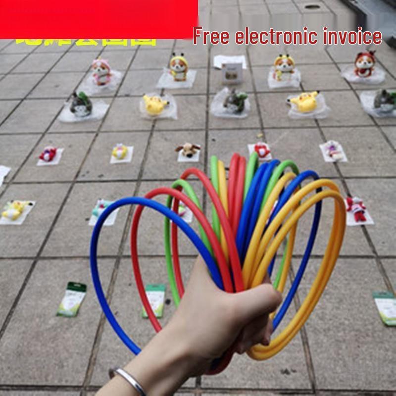 

Children s Ring Toss Game Set with Prizes - Fun Temple Fair Toy for Kids 4cm Solid Ring