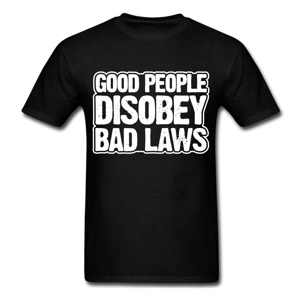 GOOD PEOPLE DISOBEY BAD LAWS T shirt anarchy Tee Protest M