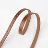 Genuine Leather Fashion Cowhide Belt Women's High-end Round Gold Buckle Versatile Fashion Dress Decorative Thin Belt Women