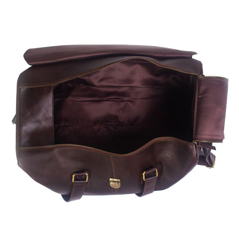 Full Grain Leather Weekender Bag: Carry-on Duffle, Custom Monogram