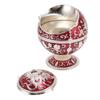 Ball Ashtray with Windproof Lid Retro Dragon Stereoscopic Relief Zinc Alloy Metal Home Decoration