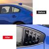 For Subaru WRX STi 2015- Car Rear Louver Window Side Shutter Cover Trim Sticker Vent Scoop ABS Carbon Fiber Accessories ABS