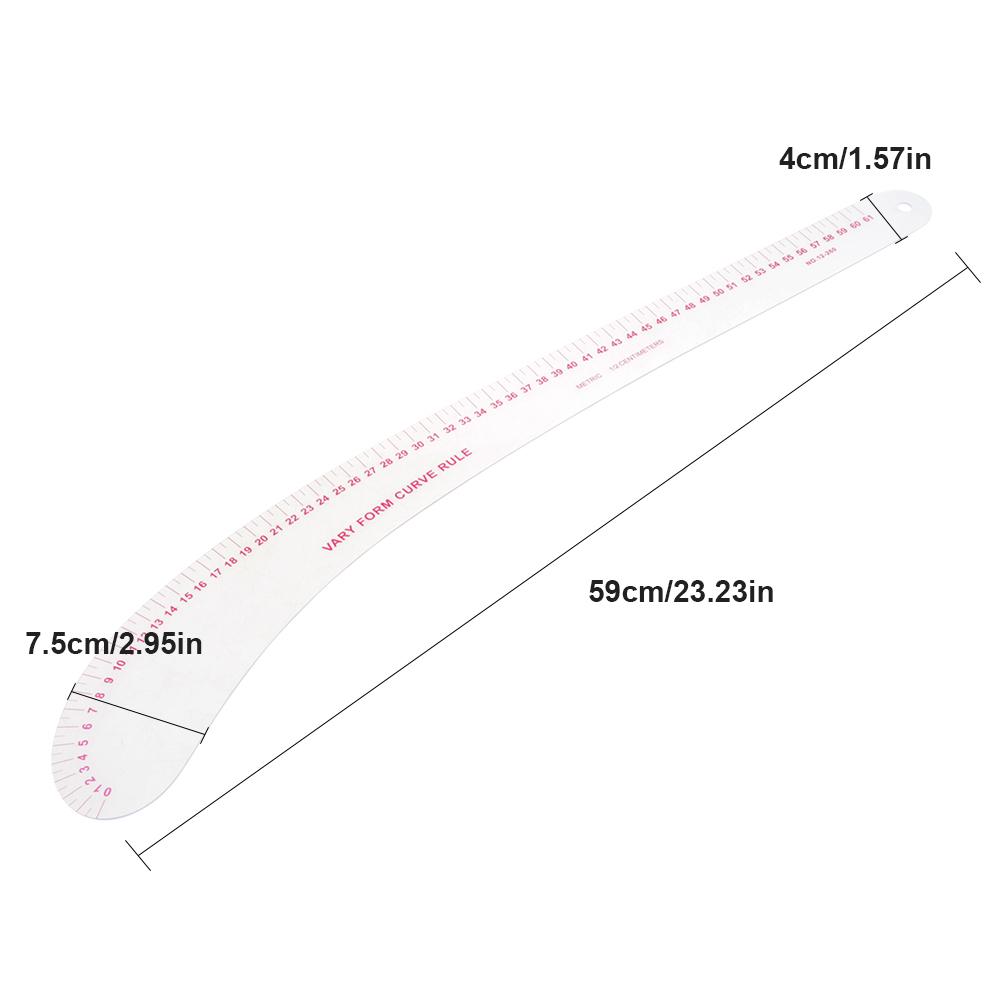 Plastic L Square Shape Sewing Measuring Measure Ruler Professional Tailor Craft Tool (12-260)