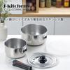 Saucepans with Detachable Set of 14cm Induction Made In with Original Tag J-kitchens Handles, 2, & 18cm, Compatible, Japan,