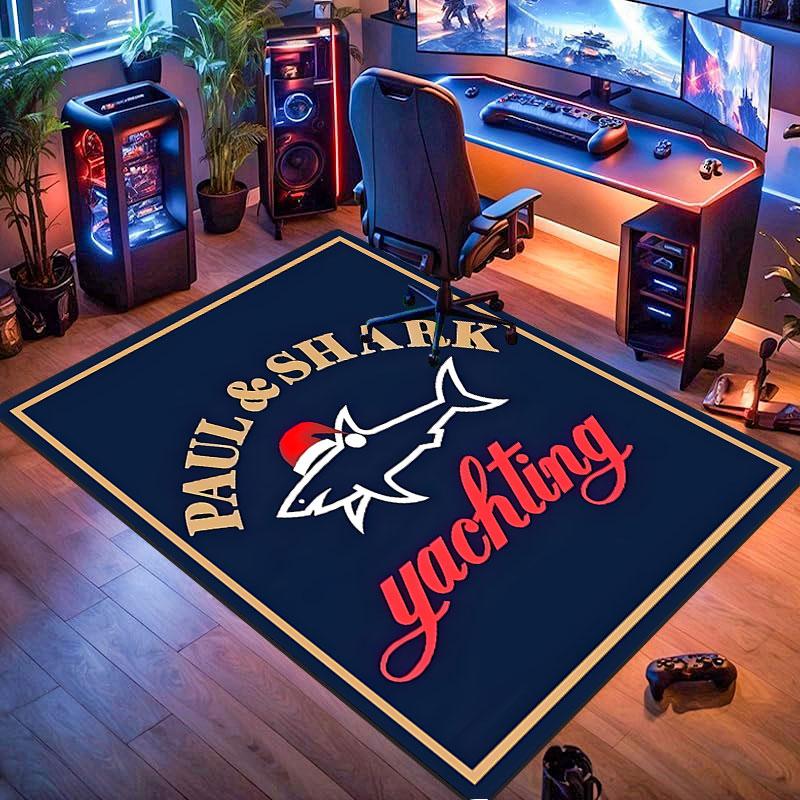 Exquisite Paul & Shark Themed Carpet, Suitable for Living Room, Bedroom, Game Room, Computer Room and Home Décor.