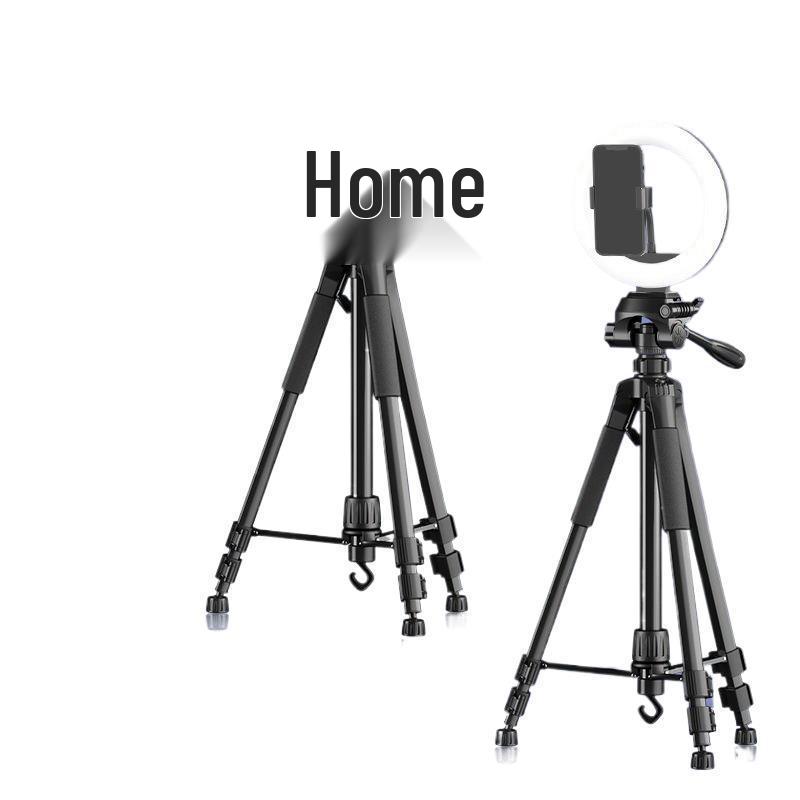 Camera Tripod: Mirrorless & Phone Stand with Fill Light and Stabilizer for Live Streaming, Selfies, and Outdoor Videos