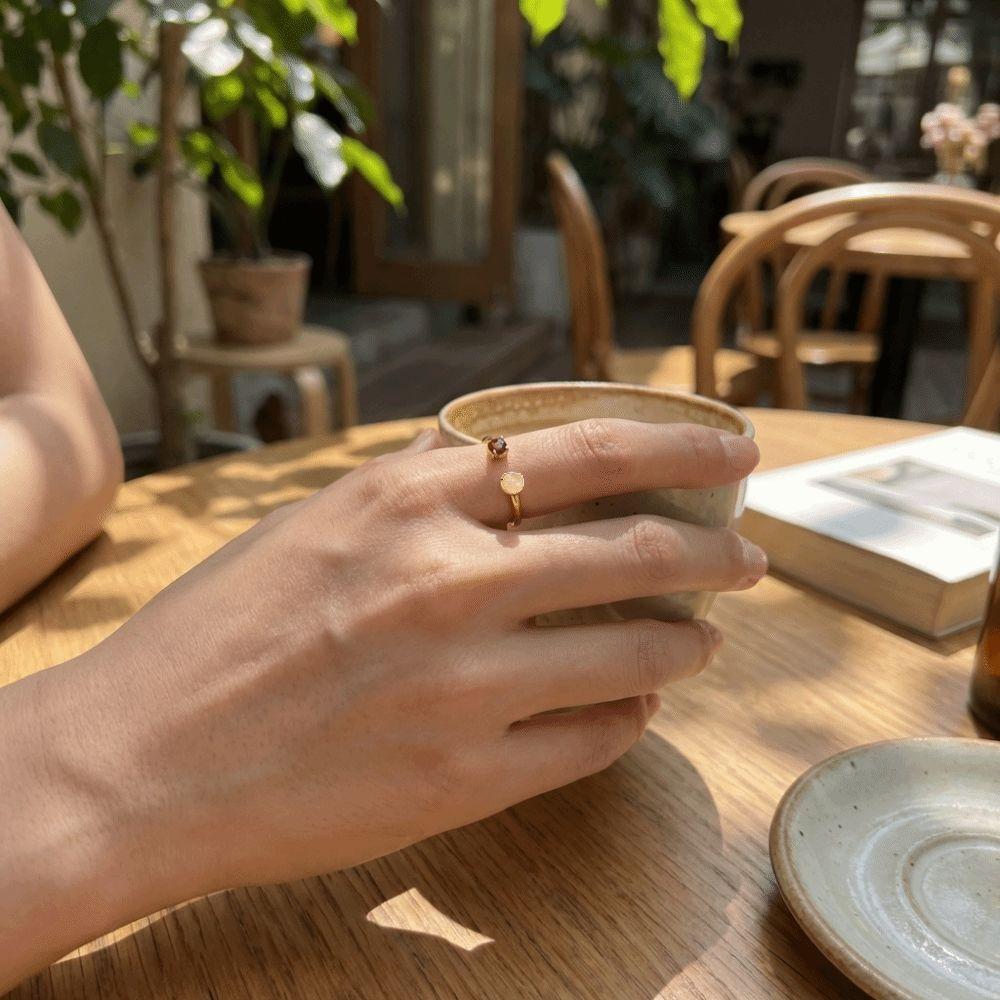 Colorful Cubic Opening Rings Gold Fashion Jewelry Trendy Zirconia Birthday Rings Gift Giving