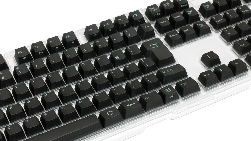 FILCO Majestouch Replacement PBT Molded Keycap Japanese 108 No Kana Color Keycap Set Two-Color Set, Asphalt, Layout, Keys, Printing, (JIS)