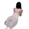 Plus Size Floral Fairy-Style Cherry Print Camisole Dress Pajamas for Women - Fresh Summer Homewear
