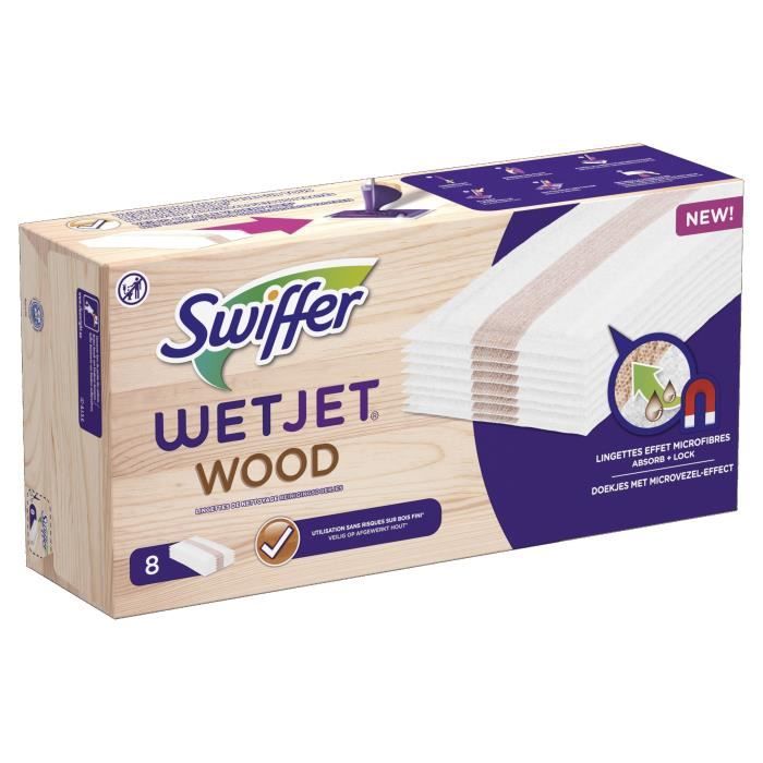 SWIFFER Lingettes Wetjet Wood