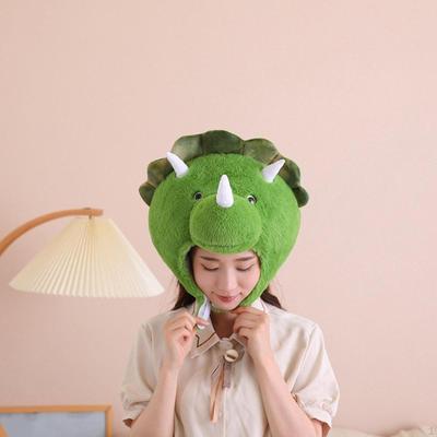 Triceratops Head Hat Cosplay Creative Decor Gift Headgear for Dress Up Halloween