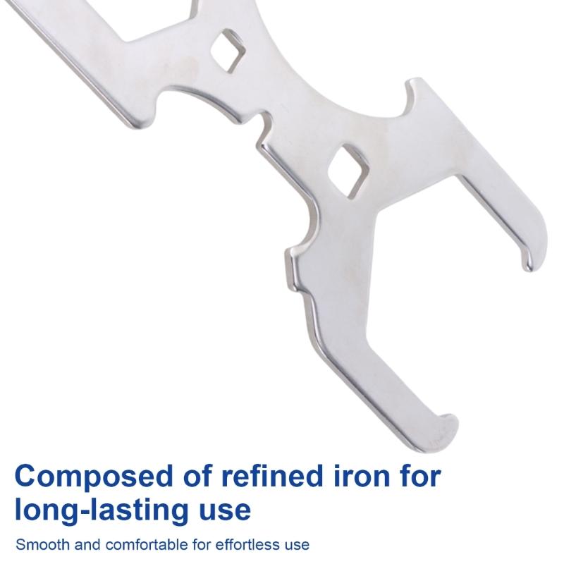 Sink Wrench Plumbing Tool Sink Strainer Wrench for Metal Slip Joint Nuts Lock Nuts Slip Joint Wing Nuts