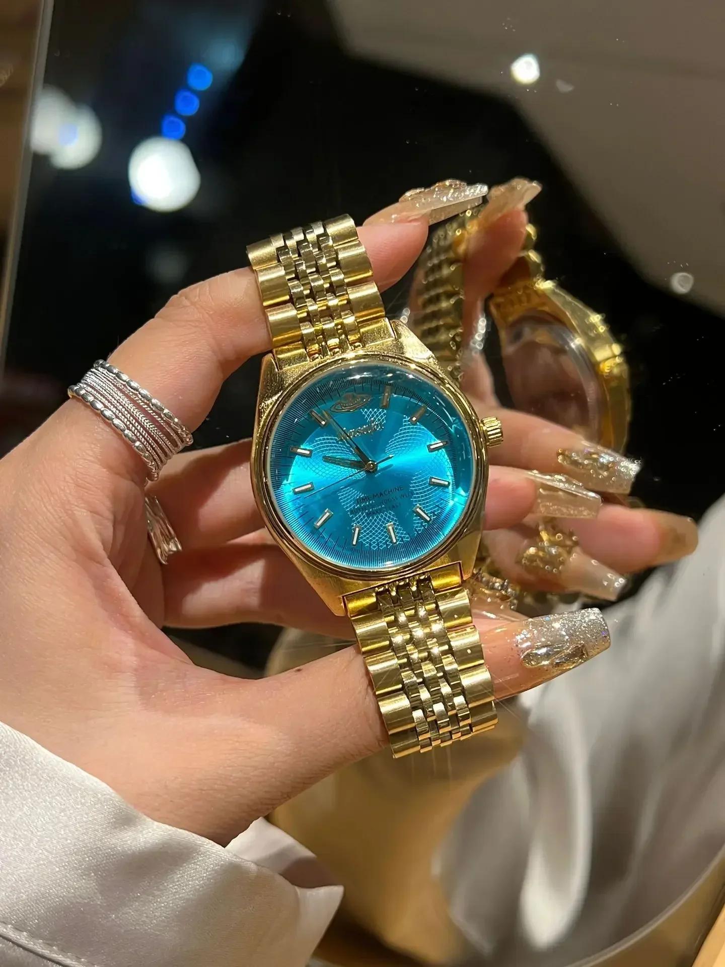 

Masafei Ladies Quartz Watches Top quality Stylish Women Luxury Gold Winding Color Dial Watches Steel Creative Watches AAA Clock
