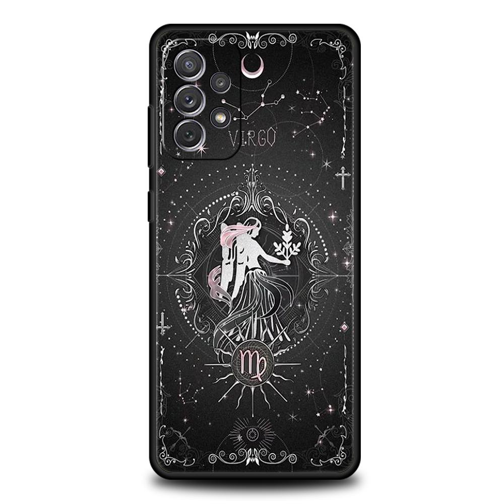Constellation Phone Case for Samsung Galaxy A55 A35 A15 A14 A25 A54 A51 A71 A72 A73 A32 A52 A52S A41 5G Silicone Shell Capas Bag