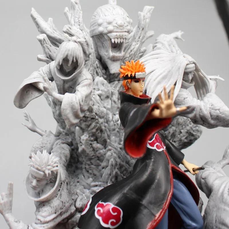 Naruto Anime Figure Akatsuki Pain Gk Figurine Pvc Statue Model Doll Ornament Collectible Desk Decora Toys Kids Xmas Gifts
