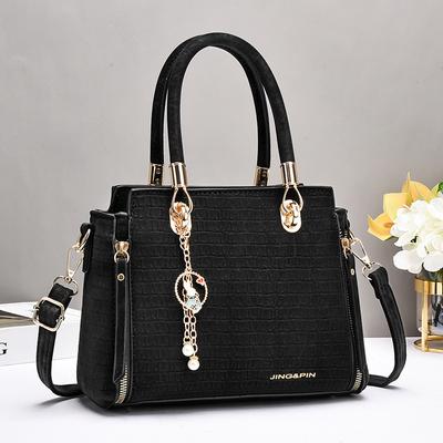 New Plaid Fashion Patchwork Handbag with Large Capacity Single Shoulder Bag with High Appearance Level Female Bag