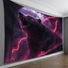 Large Electric Bear Lightning Tapestry Wall Hanging Art Fantasy Animal Predator Cave Decor 180x280cm