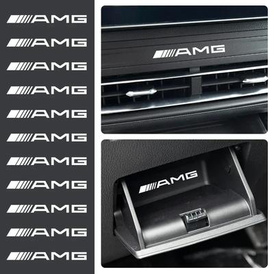Car Logo Stickers Door Side Window Body Universal Decal For Mercedes Benz AMG GLA W176 CLK W209 W202 W220 W204 W203 W210 GLC
