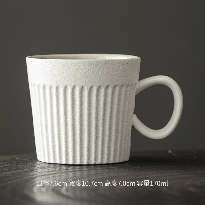Handmade Coarse Pottery Ceramic Cup Small Capacity Coffee Cup Retro Style Ceramic Concentrated Hanging Japanese Ear Coffee Cup