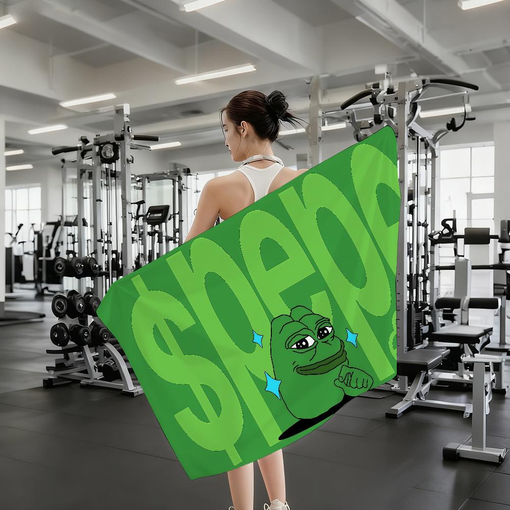Meme P-Pepe the Frog Towel Quick Drying Beach Towels Are Suitable For Swimming Pools Camping Yoga And The Gym