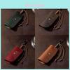 Leather Key Wallet With Vintage Cowhide For Daily Use And Gift