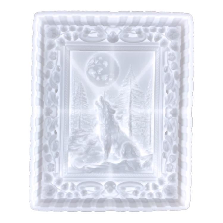 

Wall Hanging Silicone Moon Wolf Epoxy Resin Mould for Valentines Day Home Decor 1 чистый