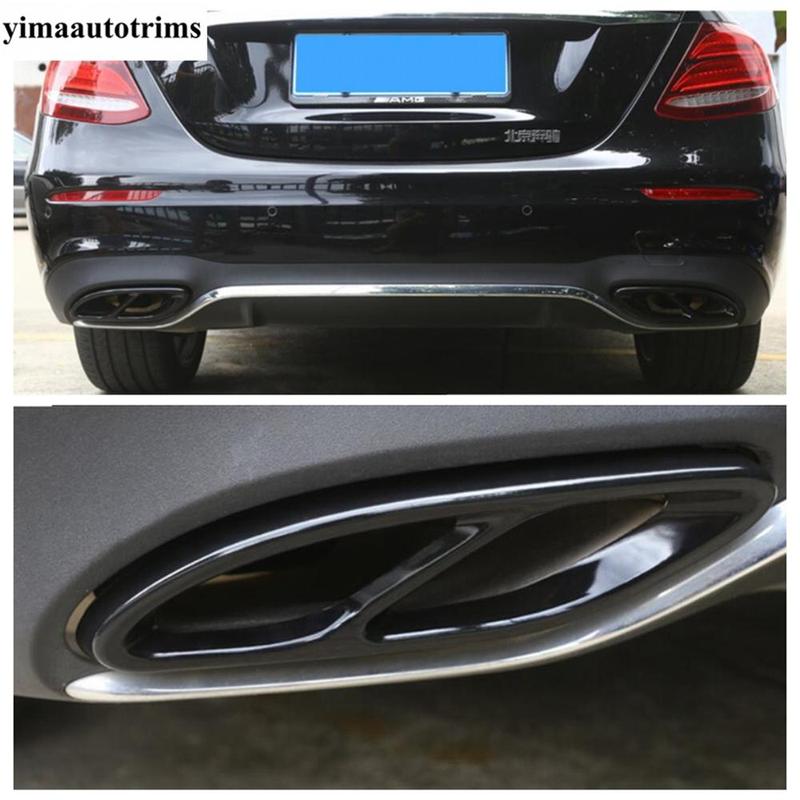 Auto Heck Auspuffendrohr Schutzabdeckung Zierleiste Zubehör Für Mercedes Benz GLE Klasse W166 & Coupe C292 2015 2016 2017