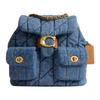 Sac à dos en tissu Tabby 22 à cordon de serrage Petit sac à dos pour femme Indigo CZ747-B4IN