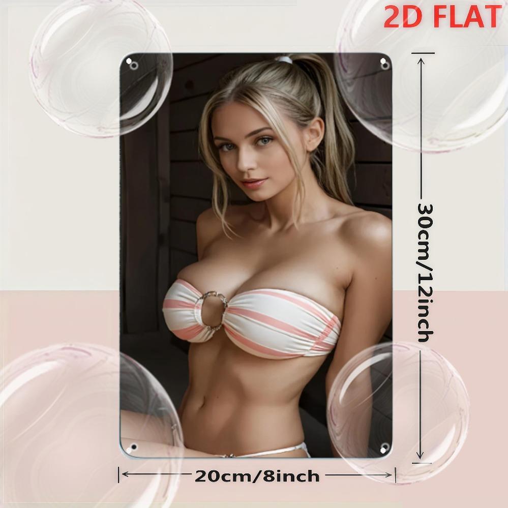 Placă Metalică Vintage Cutie de Conservă Găuri Pre-perforate pentru Decor de Perete, Cameră de Bărbați Bar Cameră de Jocuri Artă Retro